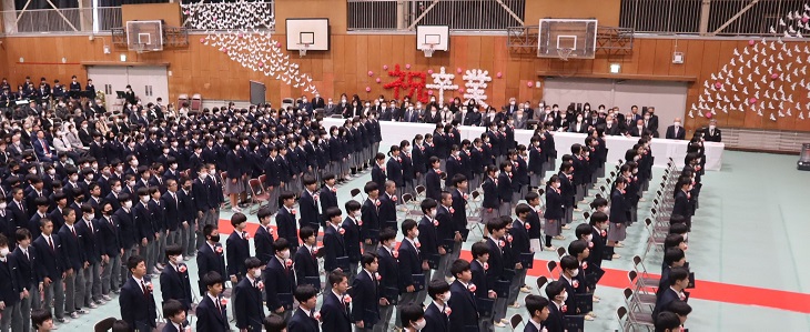 坂中学校卒業式