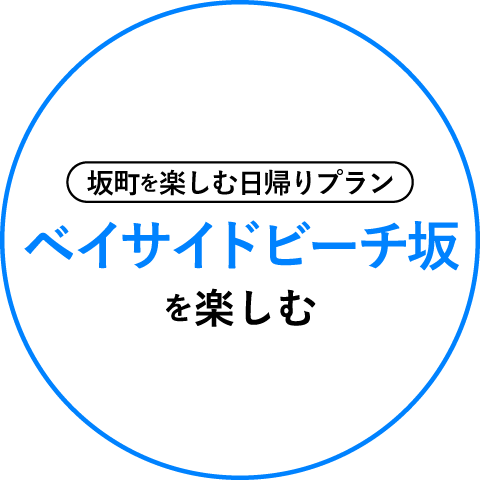 坂町を楽しむ日帰りプラン ベイサイドビーチ坂